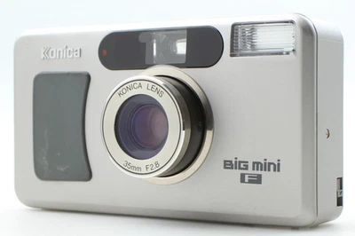 LCD Works [NEAR MINT] Konica Big Mini F Point & Shoot 35mm Film Camera JAPAN - Image 1 of 4