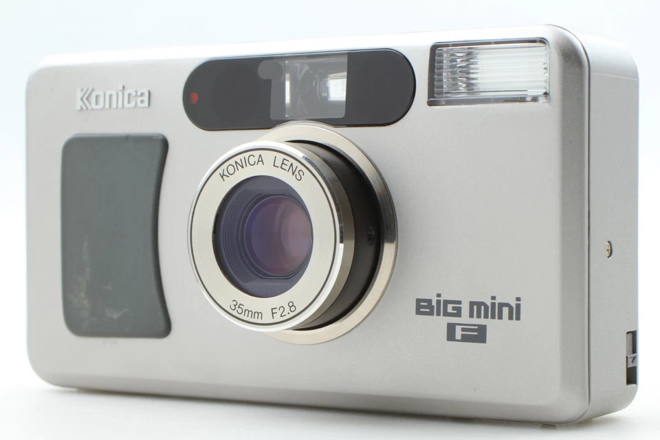 Cámara fotográfica de 35 mm LCD Works [CASI COMO NUEVA] Konica Big Mini F Point & Shoot JAPÓN Foto 1 de 4