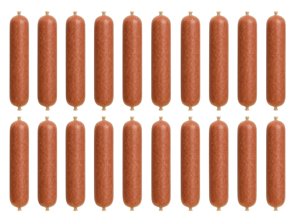 20 x 1 kg Hundewurst 100% Fleisch Premium Nassfutter Getreidefrei Hundefutter - Bild 1 von 4