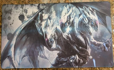Alfombra de juego de cartas coleccionables Blue Eyes White Dragon - Yu-gi-oh! Alfombra de juego - CCG Playmat 24x14 nueva Foto 1 de 4