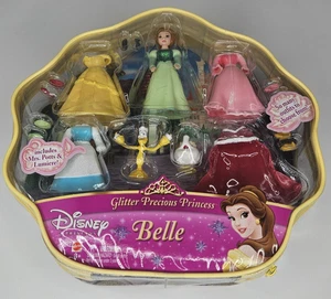 Belle Disney Brillo Preciosa Princesa Set con Mrs. Potts y Lumiere 2005 NUEVO - Imagen 1 de 4