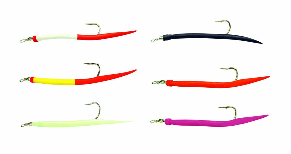 Dieter Eisele Original Gummimakks 3er Pack Hakengrößen 6/0, 8/0 und 12/0 Makks - Bild 1 von 1