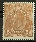 Australia Gv Heads 1930 Five Pence Sg103a Unmounted  Mint .