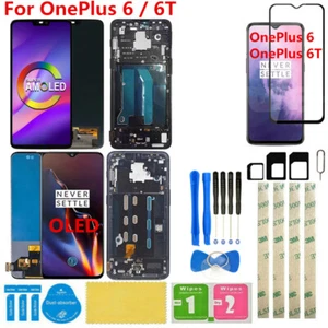 For OnePlus 6 6T 1+6 1+6T OLED TFT Lcd Display Touch Screen Digitizer Assembly - Picture 1 of 11