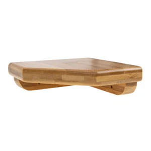 Bamboo Wall Shelf for Corner Spaces Decorative Storage Solution - Imagen 1 de 12