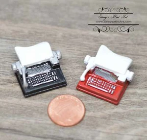 1: 12 Dollhouse Miniature Typewriter Office Supply A85 - Picture 1 of 3