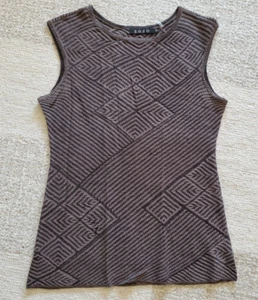 Camiseta sin mangas ZOZO para mujer talla M negra/marrón - Imagen 1 de 4
