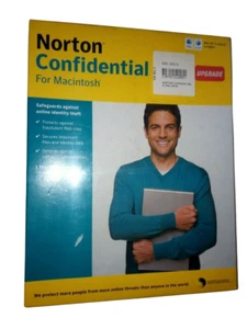 NORTON CONFIDENTIAL UPGRADE FOR MAC VINTAGE SOFTWARE - NEW IN BOX - EX DISPLAY- - Picture 1 of 2