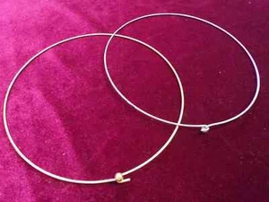 5” choker, Gold 6" silver, Wire Choker. Halter Neck, neck Trim, 13.5cm, neck - Picture 1 of 1
