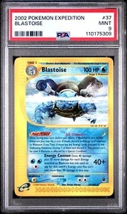 PSA 9 Pokemon Expedition 2002 Rare Blastoise 37/165 MINT Graded Card - Picture 1 of 2