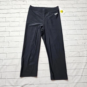 Speedo Damen 3/4 Badeleggings schwarz Gr. M Cropped Schwimmhose - Bild 1 von 7