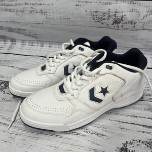 Converse Athletic SE Ox Basketball Shoes Mens Size 10 White Blue RARE Sneakers - Picture 1 of 13