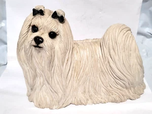 SANDICAST VINTAGE MALTESE TERRIER Designed & Signed by SANDRA BRUE 1987 - Picture 1 of 8