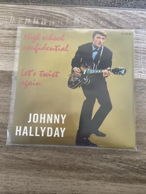 Disque 45 Tours 2 Titres Johnny Hallyday Disque Vinyles Couleur Vert Réédition - Photo 1/4