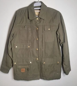 Ralph Lauren P/M Maine Armee grün Fliege Angeln Druckknopf Jacke Landsport - Bild 1 von 7
