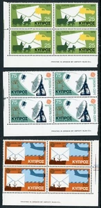 Cyprus 1979 Europa Scott #513-515, SG 520-522 VF Mint NH Inscription block - Picture 1 of 1