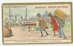 CHROMO CHOCOLAT GUERIN BOUTRON /LE TOUR DU MONDE EN 84 ÉTAPES - Picture 1 of 1
