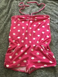 Ladies pink TOWELLING shorts playsuit suit towel beach swimming etc size 16-18 - Picture 1 of 1