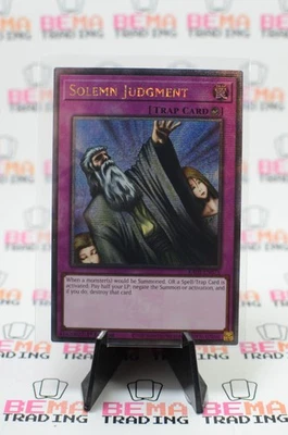 Solemn Judgment (Quarter Century Secret Rare) RA02-EN075 25th Anniversary Rarity - Image 1 of 3