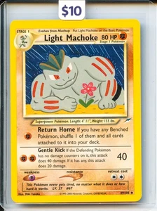 Light Machoke 49/105 Neo Destiny Vintage Pokemon Card WOTC 2002 LP - Bild 1 von 2
