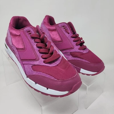 Brooks Shoes Womens Size 7 Purple Pink Mesh Suede Athletic Running Lace Up Logo - Image 1 of 4
