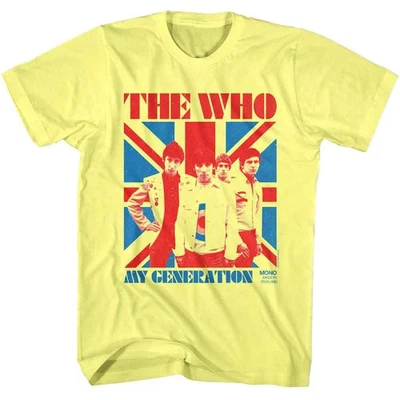 Camisa de música jaspeada amarilla The Who My Generation Foto 1 de 3
