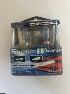 PAIR APC SUPER WHITE XENON LIGHTS 9005 *NEW* 509005PW - Picture 1 of 3