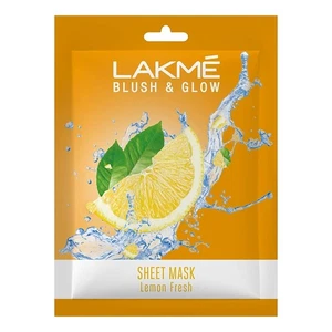 Lakme Blush & Glow Lemon Sheet Mask Fruit Facial Like Glow (25ml) - Bild 1 von 4