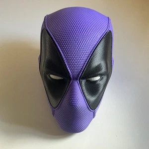 Deadpool Mask Purple 3D Printed Hardshell Helmet Magnetic - Picture 1 of 7