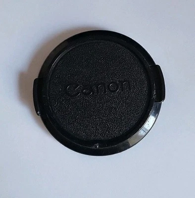 Canon 52mm - Black Plastic Snap-on Front Lens Cap. Japan - Image 1 of 3