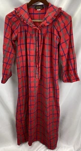 Camisón Eddie Bauer para mujer pequeño de colección a cuadros hasta el tobillo **Leer**necesita reparación - Imagen 1 de 9