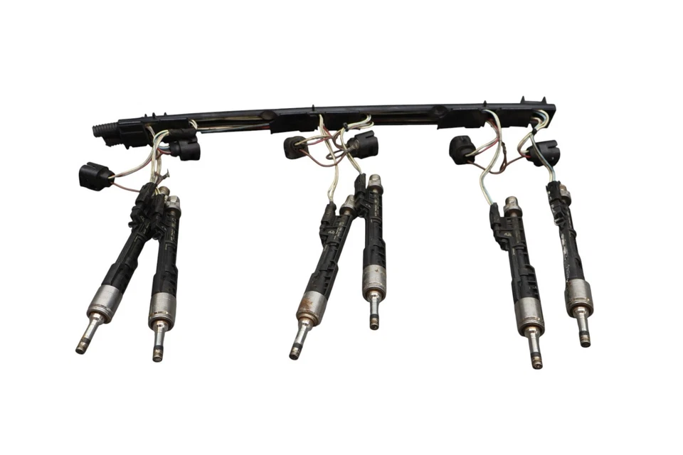 14-18 BMW X5 X6 motor a gasolina injetor de combustível conjunto de 6 1407211806 fabricante de equipamento original - Imagem 1 de 4