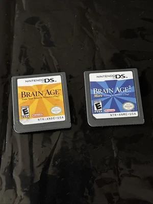 Brain Age: 1 & 2 Train Your Brain in Minutes a Day! (Cartridges Only) - Image 1 of 2