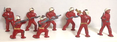 Винтажная коллекция игрушечных солдатиков Barclay Manoil Dimestore из 8 фигурок... перекрашенная - Изображение 1 из 3