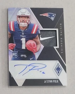 2024 Panini Phoenix Ja'LYNN POLK RC AUTO NIKE SWOOSH LAUNDRY TAG SSP # 2/2 - Picture 1 of 3