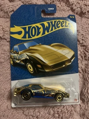 Corvette Stingray Chase 58 aniversario Hot Wheels azul dorado 6/6 2026 Foto 1 de 2