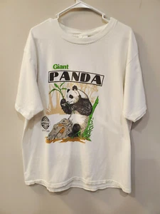 Giant Panda Endangered Species Collection Vintage Tultex Single Stitch TShirt XL - Picture 1 of 6