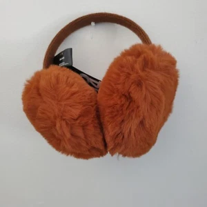 Mixit Faux Fur Earmuffs Warmer Industrial Rust Plush Over Head One Size Fits All - Picture 1 of 7