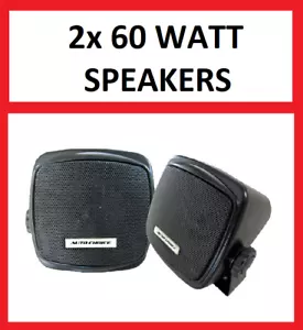 BRAND NEW 2x 60Watt Car Audio Mount Speakers 4" Parcel Shelf Speakers Caravan - Picture 1 of 1