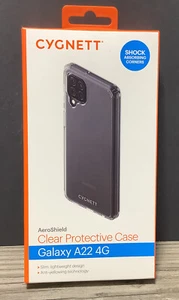 Funda protectora transparente Cygnett AeroShield para teléfono móvil Galaxy A22 4G amortiguador - Imagen 1 de 8