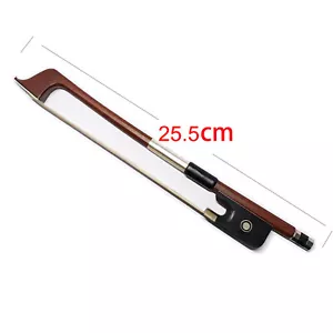 Mini Cello Bow 25.5cm Playable Nickel Silver frog Cello Pocket Bow - Picture 1 of 5