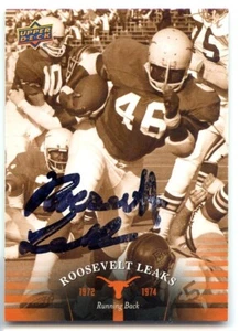 Roosevelt Leaks signed autographed AUTO 2011 UD TEXAS LONGHORNS card #25 - Imagen 1 de 1