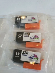 TINTENPATRONE KINGWAY 226 Schwarz HOHE ERGIEBIGKEIT @Ai - Bild 1 von 1