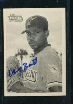 2001 Bowman Heritage Denny Bautista #207 Rookie signed autograph TPD34 - Image 1 of 2