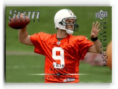 2008 Upper Deck Rookie Exclusives #RE18 Erik Ainge New York Jets - Image 1 of 2