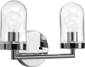 Progress Lighting Signal Collection Waschtisch mit 2 Lichtern Klarglas Küstenbad - Bild 1 von 7