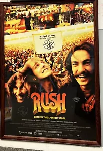 Rush Signed Beyond The Lighted Stage Poster Lee Lifeson Peart Autographed 29x41 - Picture 1 of 6