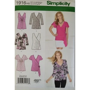 Simplicity 1916 Schnittmuster Misses Strick Top Gr 6 8 10 12 14 ungeschnitten - Bild 1 von 3