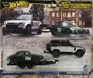 2025 Hot Wheels Team Transport # 74 Jaguar MK1 , 2023 Land Rover Defender 110 - Picture 1 of 5