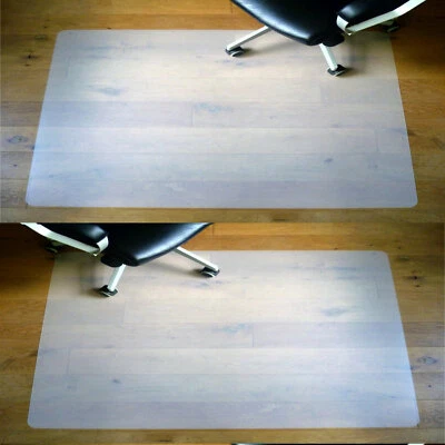 ROXUS 2 x Bodenschutzmatte, ANTI RUTSCH Bürostuhlunterlage 120 x 80 cm, Bodenschutz